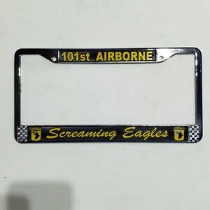 U.S. 101st AIRBORNE SCREAMING EAGLES License Plate Frame